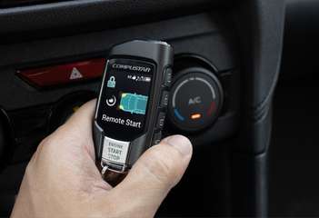 Remote starter control inside a vehicle